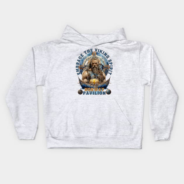 Embrace the Viking Spirit Norway Pavilion Epcot Kids Hoodie by Joaddo